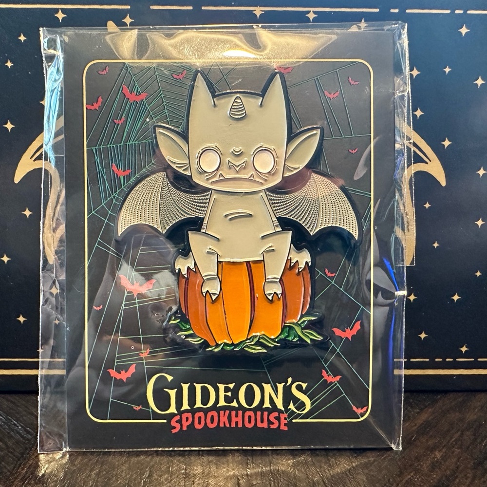 Gideon’s Bakehouse Spookhouse Baby Gargoyle Pin